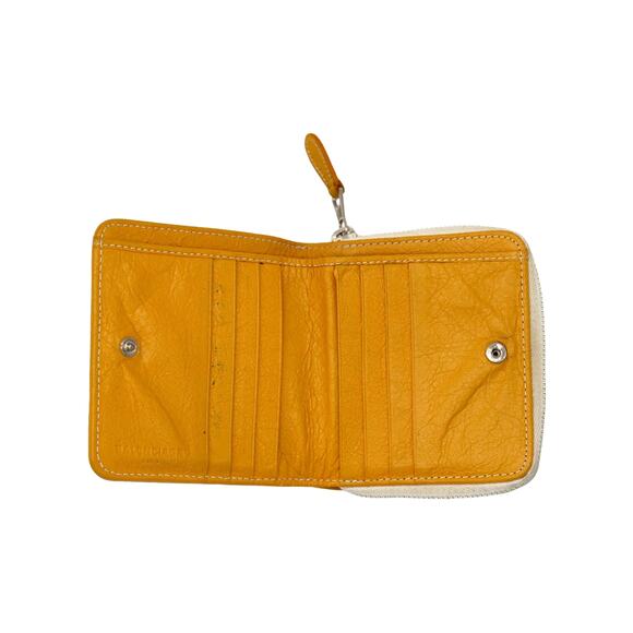 🔴 Balenciaga Bazaar Zip Wallet - Yellow Striped - Picture 8 of 12